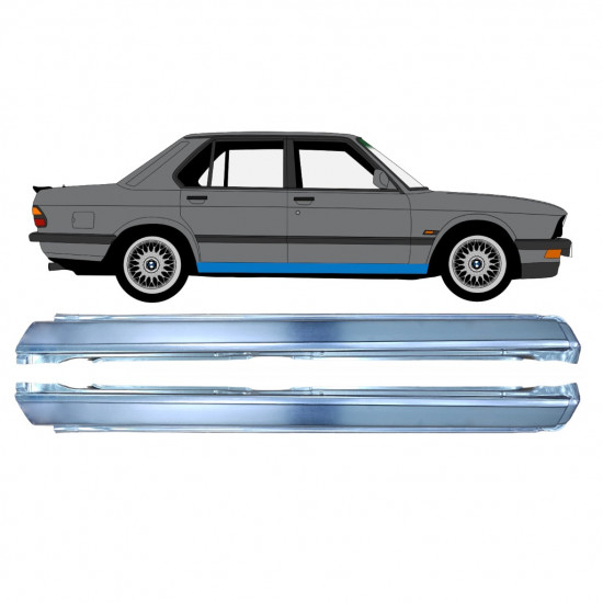 Réparation bas de caisse pour BMW 5 E28 1981-1987 / Gauche+Droit / Ensemble 9498