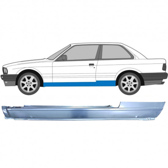 BMW 3 E30 1982-1994 2 PORTE PLEIN PANNEAU DE RÉPARATION DU SEUIL / GAUCHE