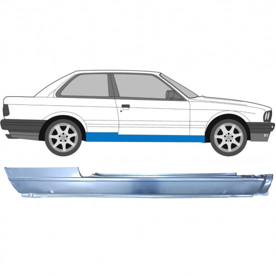BMW 3 E30 1982-1994 2 PORTE PLEIN PANNEAU DE RÉPARATION DU SEUIL / DROIT