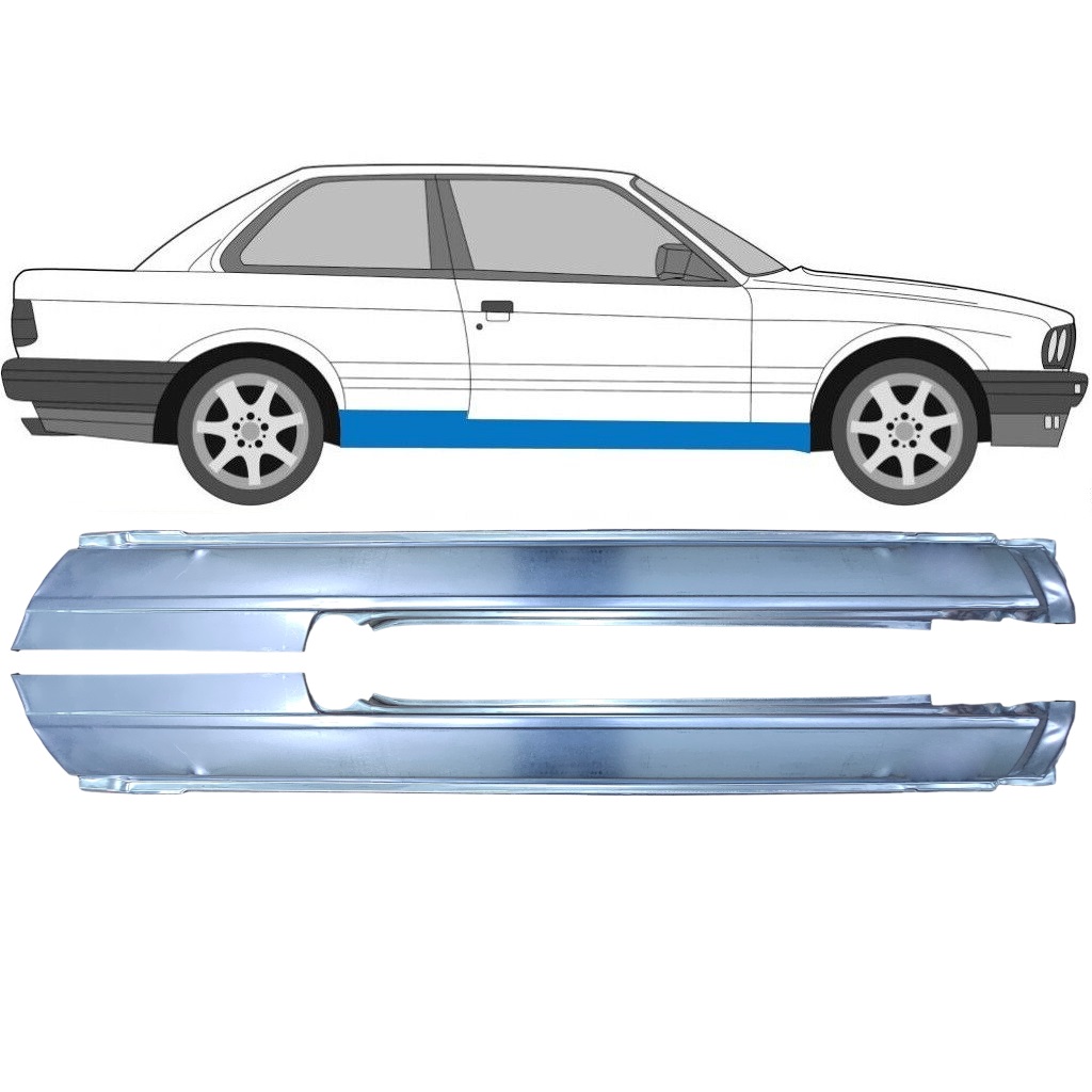Panneau De Réparation Du Seuil Pour Bmw 3 E30 1982-1994 / Gauche+Droit / Ensemble 6377