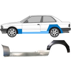 Réparation bas de caisse + aile avant + aile arrière pour BMW 3 E30 1982-1987 / Gauche / Ensemble 11509