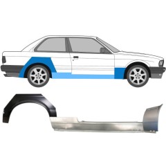 Réparation bas de caisse + aile avant + aile arrière pour BMW 3 E30 1982-1987 / Droite / Ensemble 11508