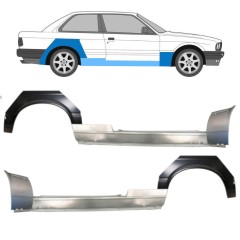 Réparation bas de caisse + aile avant + aile arrière pour BMW 3 E30 1982-1987 / Ensemble 11510
