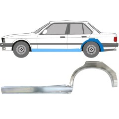 Panneau de réparation du seuil + arc d'aile arrière pour BMW 3 E30 1982-1987 / Gauche / Ensemble 11238