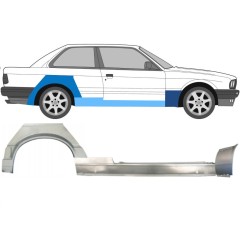 Réparation bas de caisse + aile avant + aile arrière pour BMW 3 E30 1987-1994 / Droite / Ensemble 11511