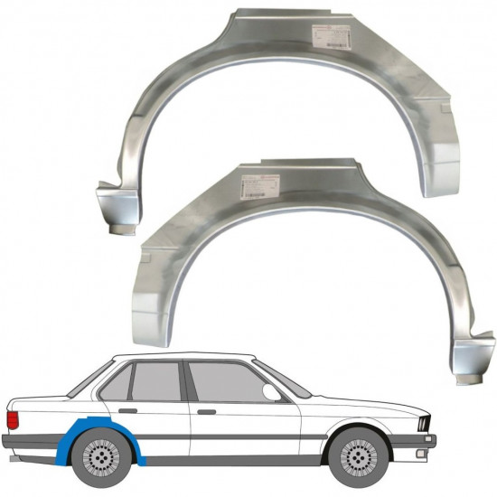 BMW 3 E30 1982-1987 4 PORTE PASSAGE DE ROUE ARRIÈRE / PAIRE