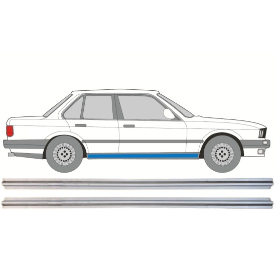 Réparation bas de caisse intérieur pour BMW 3 E30 1982-1994 / Gauche+Droit / Ensemble 15110