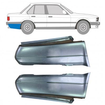 Panneau de réparation arc d'aile arrière pour BMW 3 E30 1982-1987 / Gauche+Droit / Ensemble 6386