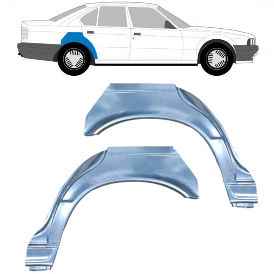 Panneau de réparation arc d'aile arrière pour BMW 5 E34 1987-1996  / Gauche+Droit / SEDAN / Ensemble 6399