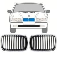 Grille de calandre pour BMW 3 E36 1990-1995 / Gauche+Droit / Ensemble 11126