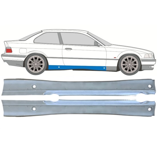 Panneau de réparation du seuil pour BMW 3 E36 1990-2000 / Gauche+Droit / COUPE / Ensemble 16067