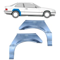 Panneau de réparation arc d'aile arrière pour BMW 3 E36 1990-2000 / Gauche+Droit / COUPE / Ensemble 6392