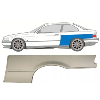 Panneau de réparation arc d'aile arrière pour BMW 3 E36 1990-2000 / Gauche / COUPE 16384