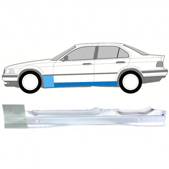 BMW 3 E36 1990-2000 PANNEAU DE L\'AILE AVANT + PANNEAU DE RÉPARATION DU SEUIL / SET / GAUCHE