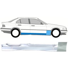 Panneau de réparation du seuil + panneau de réparation de l'aile avant pour BMW 3 E36 1990-2000 / Droite / Ensemble 11205