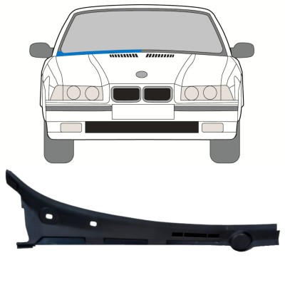 Panneau de réparation de pare-brise pour BMW 3 E36 1990-2000 / Droite / COMBI / SEDAN / COMPACT 16898
