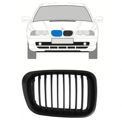Grille de calandre pour BMW 3 E46 1998-2006 / Droite 16301
