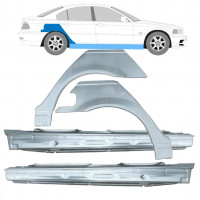 Réparation bas de caisse + passage de roue arrière pour BMW E46 3 1998-2005 / Ensemble 11260