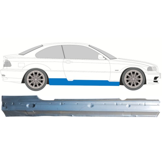 Panneau de réparation du seuil pour BMW 3 E46 1998-2006 / Droite / COUPE 16812