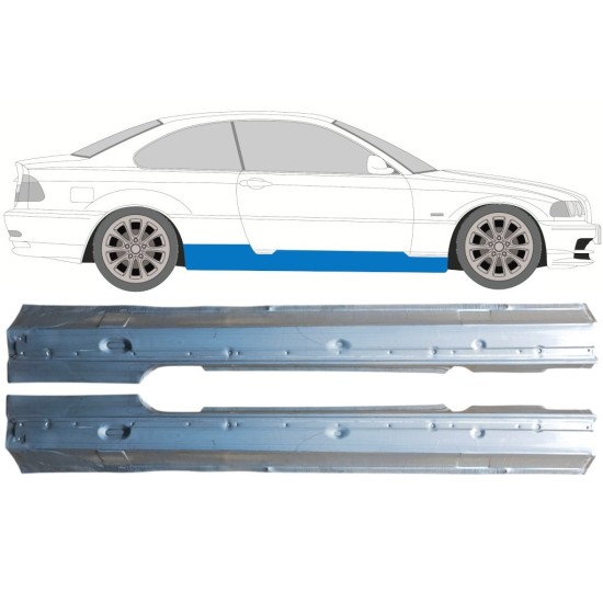 Panneau de réparation du seuil pour BMW 3 E46 1998-2006 / Gauche+Droit / COUPE / Ensemble 16814