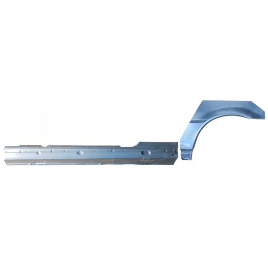 Panneau de réparation du seuil + arc d'aile arrière pour BMW 3 E46 1998-2006 / Gauche / COUPE / Ensemble 17060