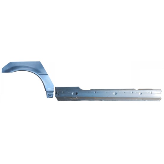 Panneau de réparation du seuil + arc d'aile arrière pour BMW 3 E46 1998-2006 / Droite / COUPE / Ensemble 17059