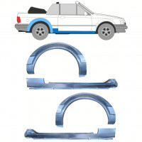 Réparation bas de caisse + passage de roue arrière pour Ford Escort 1981-1990  CABRIO / Ensemble 12588