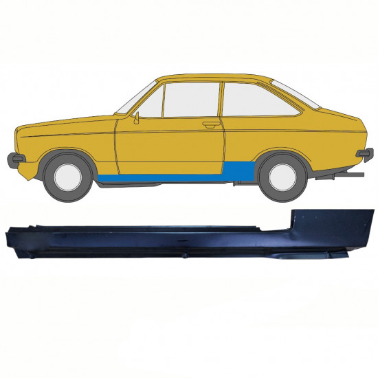 Réparation bas de caisse pour Ford Escort 1974-1980 / Gauche 10728