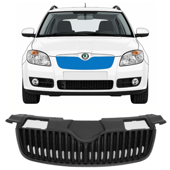 Calandre noire pour Skoda Fabia II 2007-2010 7524