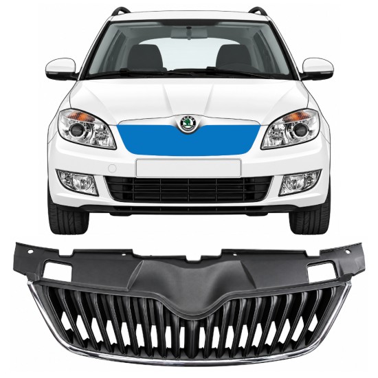 Grille de calandre pour Skoda Fabia II 2010-2015 17231