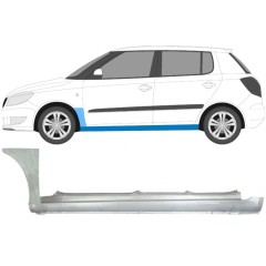 Panneau de réparation du seuil + panneau de réparation de l'aile avant pour Skoda Fabia II 2007-2015 / Gauche / Ensemble 11171