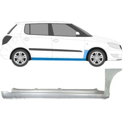 Panneau de réparation du seuil + panneau de réparation de l'aile avant pour Skoda Fabia II 2007-2015 / Droite / Ensemble 11170