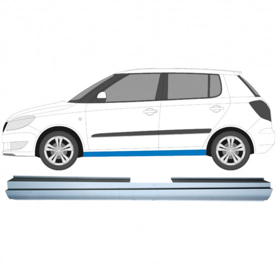 Réparation bas de caisse pour Skoda Fabia 2007-2015 / Gauche 5079