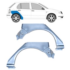 Panneau de réparation arc d'aile arrière pour Skoda Fabia I 1999-2007 / Gauche+Droit / Ensemble 10444