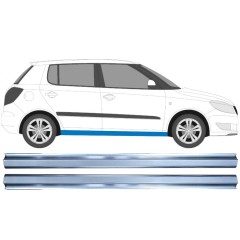 Réparation bas de caisse pour Skoda Fabia II 2007-2015 / Gauche+Droit / Ensemble 11919