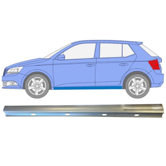 Réparation bas de caisse inférieure pour Skoda Fabia 2014- / Gauche 14816 Réparation bas de caisse inférieure pour Skoda Fabia 2014- / Gauche 14816