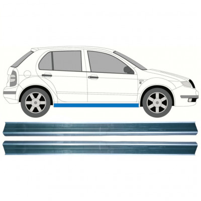 Réparation bas de caisse pour Skoda Fabia 1999-2007 / Gauche = Droite (symétrique) / Ensemble 10313