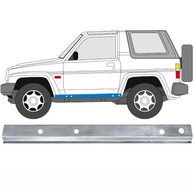 Réparation bas de caisse intérieur pour Daihatsu Feroza Rocky Fourtrak 1984-1993 / Gauche 17011