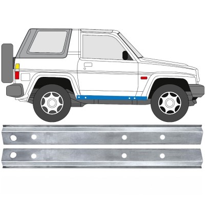 Réparation bas de caisse intérieur pour Daihatsu Feroza Rocky Fourtrak 1984-1993 / Gauche+Droit / Ensemble 17012