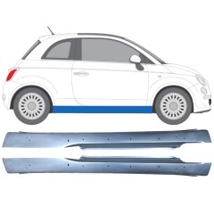 Réparation bas de caisse avec trous pour Fiat 500 2007-2018 / Gauche+Droit / Ensemble 12681