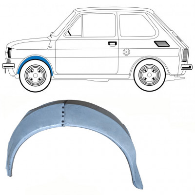 Panneau de réparation de l'aile avant intérieure pour Fiat 126p 1972-1978 / Gauche 10216