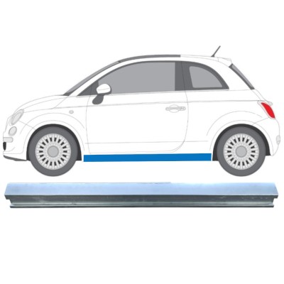 Réparation bas de caisse inférieure pour Fiat 500 2007-2018 / Gauche 16069
