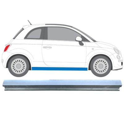 Réparation bas de caisse inférieure pour Fiat 500 2007-2018 / Droite 16068