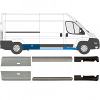 Réparation bas de caisse pour Fiat Ducato 2006- / Gauche = Droite (symétrique) / Ensemble 9702