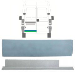 Panneau de réparation des portes arrières bas, intérieur et extérieur pour Peugeot Boxer 1994-2006 / Gauche / Ensemble 14044