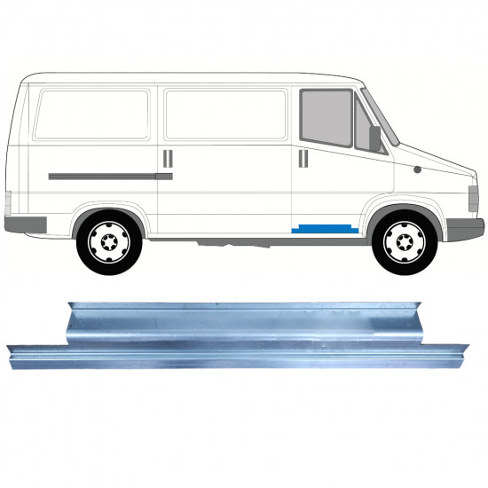 Panneau de réparation de porte avant intérieur pour Fiat Ducato / C25 / J5 1981-1994 / Droite 7740