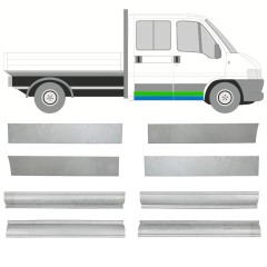 Réparation bas de caisse + porte pour Fiat Ducato 1994-2006 / Gauche+Droit / Ensemble 10492