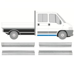 Panneau de réparation du seuil avant + arrière pour Fiat Ducato 1994-2006 / Gauche+Droit / Ensemble 9697