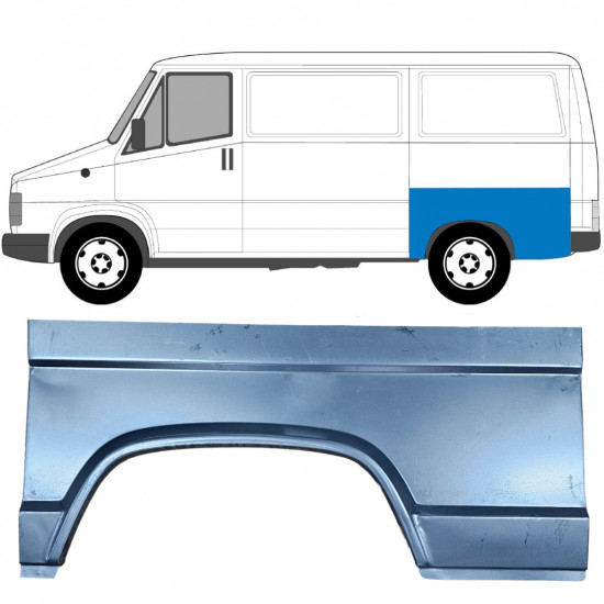 Panneau de réparation arc d'aile arrière pour Fiat Ducato / C25 / J5 1981-1994 / Gauche 6516