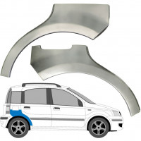 Réparation bas de caisse + passage de roue arrière pour Fiat Panda 2003-2012 / Gauche+Droit / Ensemble 6496